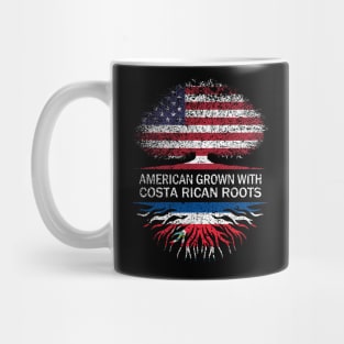 American Grown with Costa Rican Roots USA Flag Mug